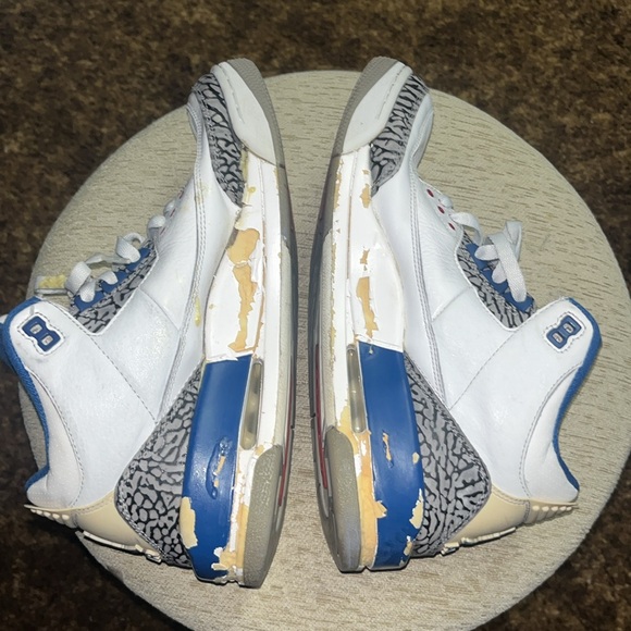 Size 9 - Air Jordan 3 Retro 2011 True Blue Project Restoration Ready Shoes - Picture 6 of 15